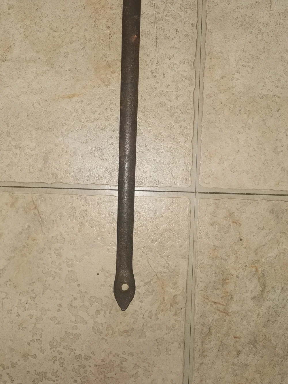 18th Century‎ Wrought Iron Hearth Tool Forged Primitive Fireplace